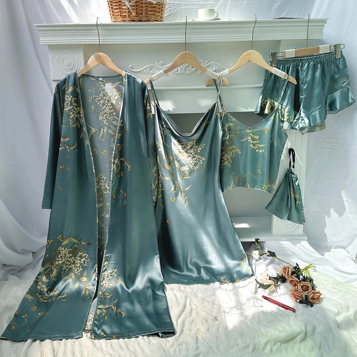 The “Golden Hour” 4-Piece Sleepwear Set